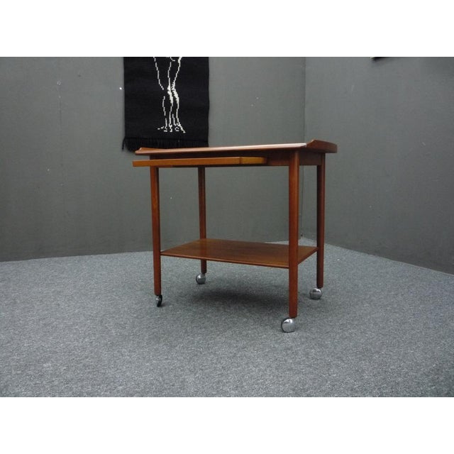 1970s Teak Bar Cart from Dyrlund, 1970s For Sale - Image 5 of 10