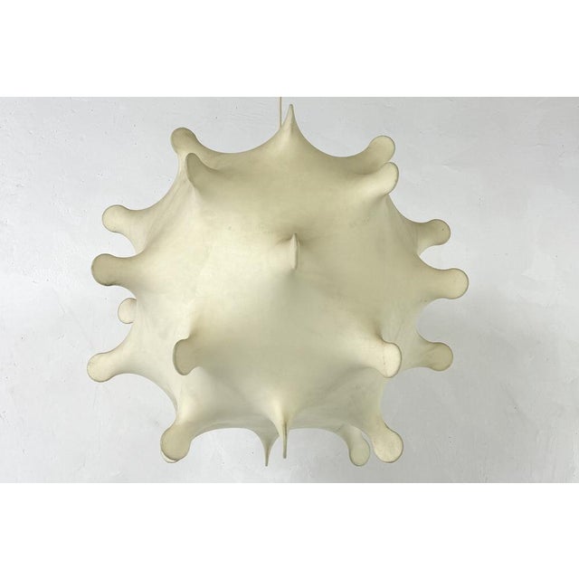 Cream Taraxacum Pendant Light by Achille and Pier Giacomo Castiglioni, 1960s For Sale - Image 8 of 12