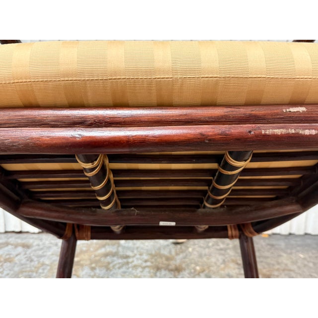 McGuire Style Target Back Armchairs, Pair For Sale - Image 12 of 12
