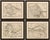 Title: Set of Four Ancient Greece Maps by Ambroise Tardieu, 1825 : Set of four original antique engraved and hand-coloured...