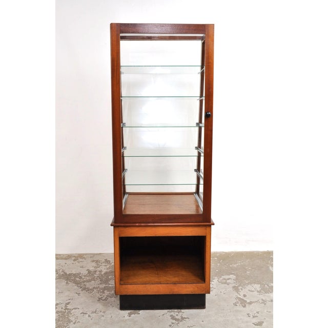 Brown Art Deco Vitrine Display Cabinet by Esmé Groningen, 1920s For Sale - Image 8 of 13
