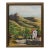 Stone Barn in Foothills, Mid Century Pastoral Landscape For Sale