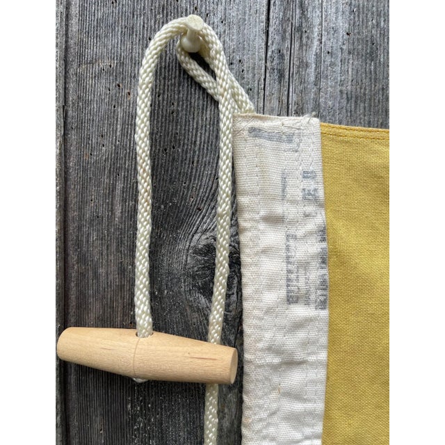 Vintage American Navy Signal Flag Wool Perfect to Frame Yachting Flag For Sale In Philadelphia - Image 6 of 6