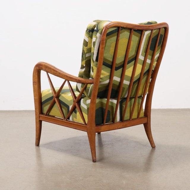 Brown Vintage Armchair, 1950s For Sale - Image 8 of 9