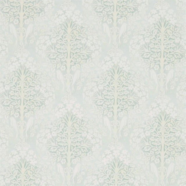 Sanderson Lerena Wallpaper in Wedgwood - a Sample For Sale
