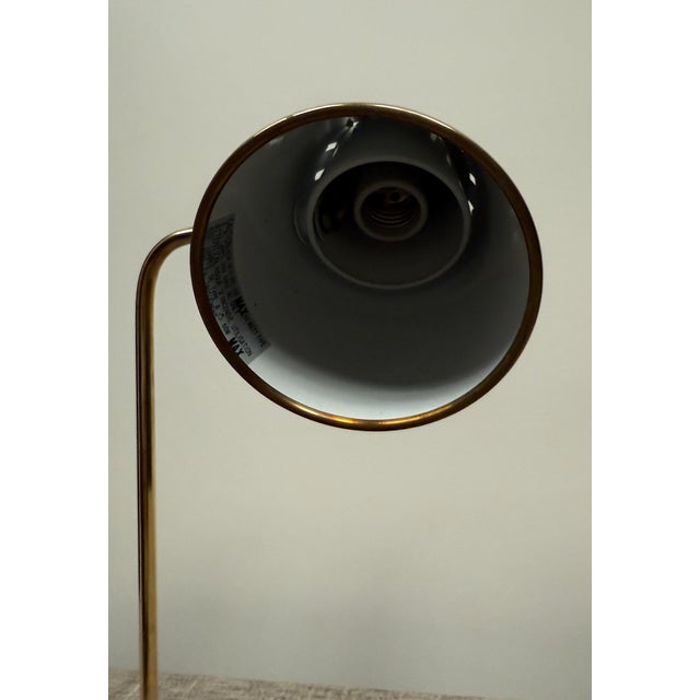 Gold Attributed to Visual Comfort Brass Desk Lamp For Sale - Image 8 of 8
