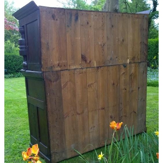 Early 18th Century 18th Century Queen Anne Oak Court Cupboard For Sale - Image 5 of 6
