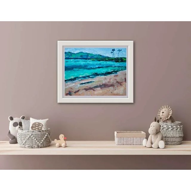 Quiet Places & Journeys — Maui Blue Original oil painting by L. Haas, 11 x 14 in unframed linen panel, signed. A serene...