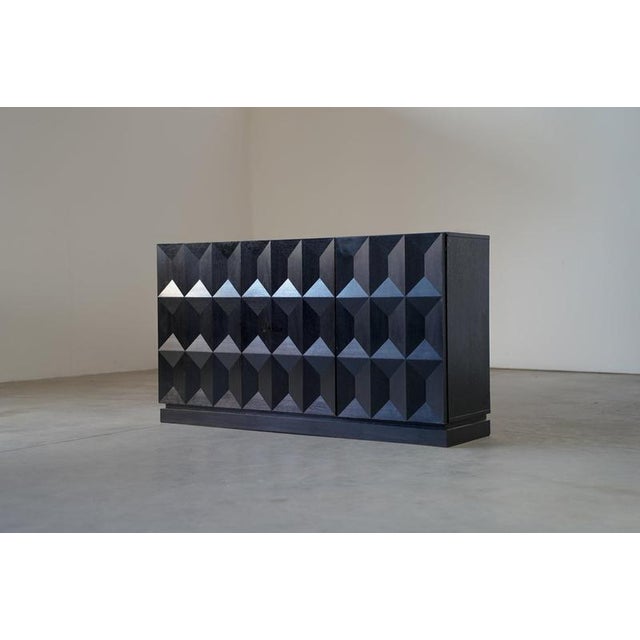 Brutalist Black Sideboard by Frans Defour, Belgium, 1970s For Sale - Image 10 of 10