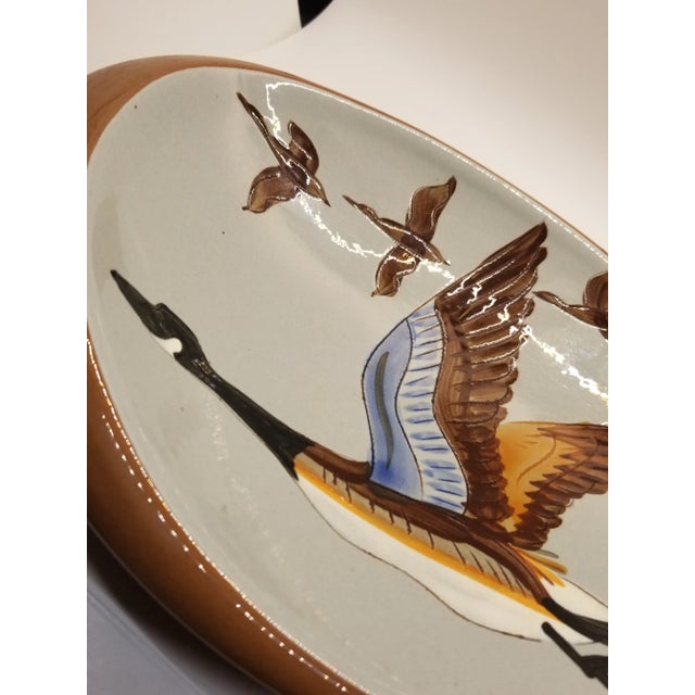 Stangl Vintage 1960's Canadian Goose Stangl Pottery Ashtray For Sale - Image 4 of 5