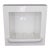 Vintage Recessed Fairfacts Co. White Ceramic Bathtub Soap Dish For Sale