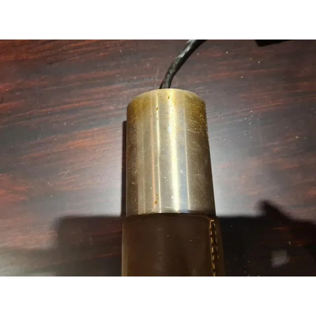 Gold Brass & Wood Lights from Stilux, Italy, Set of 2 For Sale - Image 8 of 14