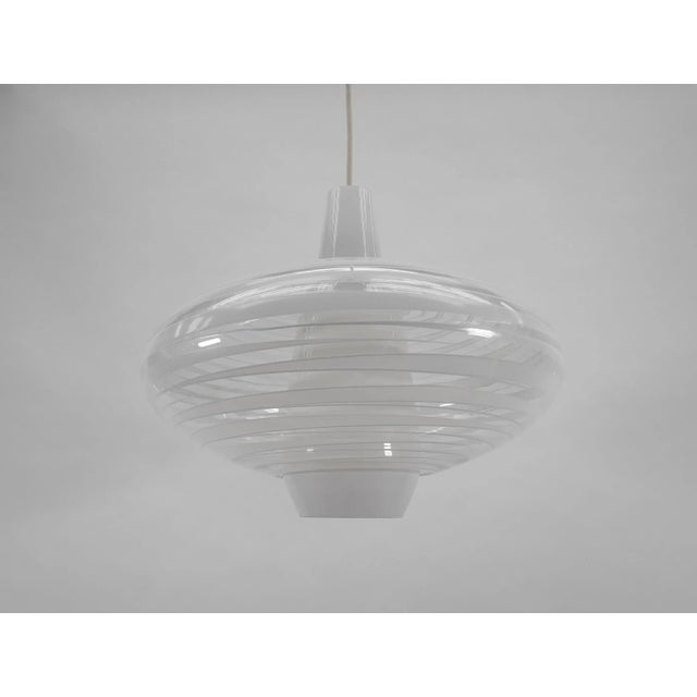 Mid-Century Modern Glass Pendant Light Bari by Aloys F. Gangkofner for Peill & Putzler, 1950s For Sale - Image 3 of 8