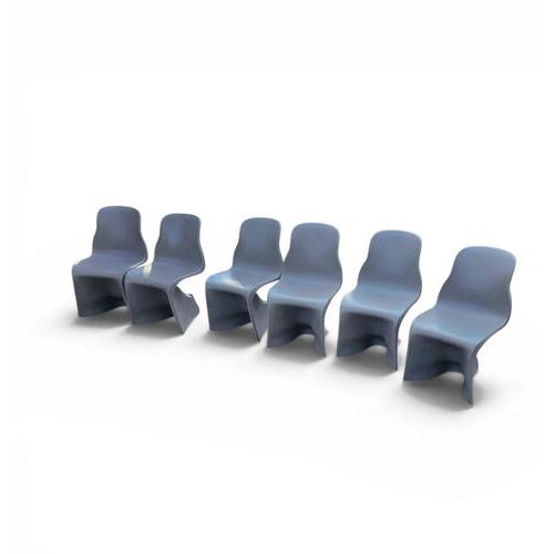 Matt Grey Her Chairs by Fabio Novembre for Casamania, Set of 6 For Sale - Image 7 of 8