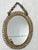 Wood Oval Wall Mirror in Wicker and Bamboo, 1960 For Sale - Image 7 of 7