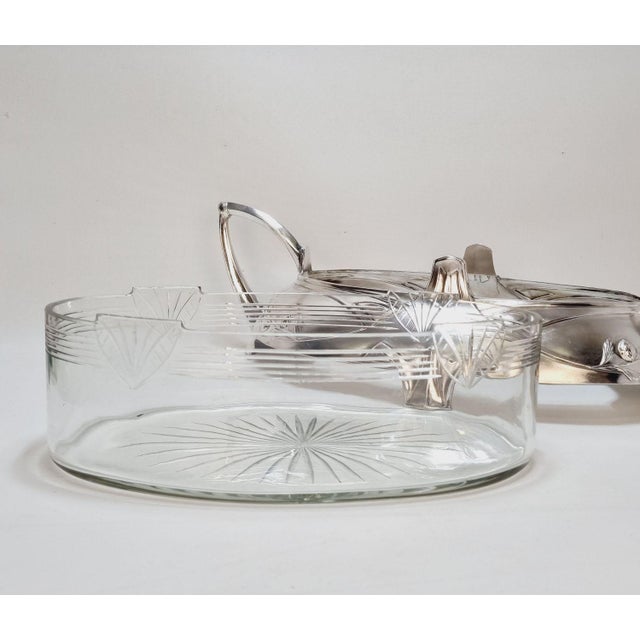 Antique Art Nouveau Silver-Plated Centerpiece by Dupper and Bernhold, 1920s For Sale - Image 3 of 15