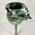 Verdigris 1970s Vintage Neoclassical English Stag Head Faux Verdigris Green Tole Pedestal Urn Vase. For Sale - Image 8 of 15