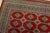 Textile Bokhara Jaldar Rug 8’2” X 10’6” Red Wool Tribal Hand-Knotted Oriental Carpet For Sale - Image 7 of 14