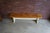 Farmhouse Ethan Allen Antique Pine Trestle Bench For Sale - Image 3 of 4