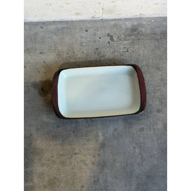 White Baking Dish Rectangular Stoneware Désirée Denmark Thule Mid-Century Modern 1970s For Sale - Image 8 of 10