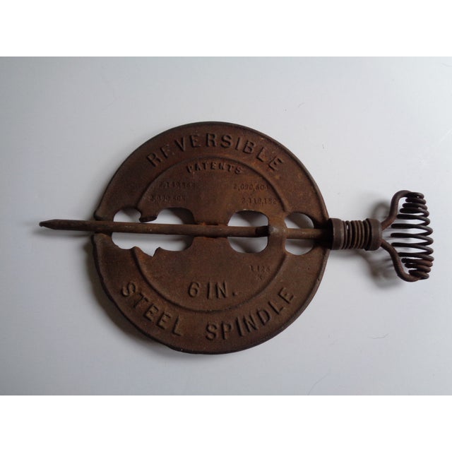 Vintage Griswold Rustic Cast Iron Stove Damper Chairish