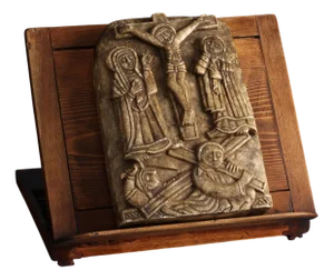Christian Orthodox Alabaster Icon, 1920s-1940s, Stone