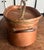 Copper Antique Copper Daubiere or Brasiere Pot With Dovetailed Bottom and Hand Forged Handles and Top For Sale - Image 8 of 12