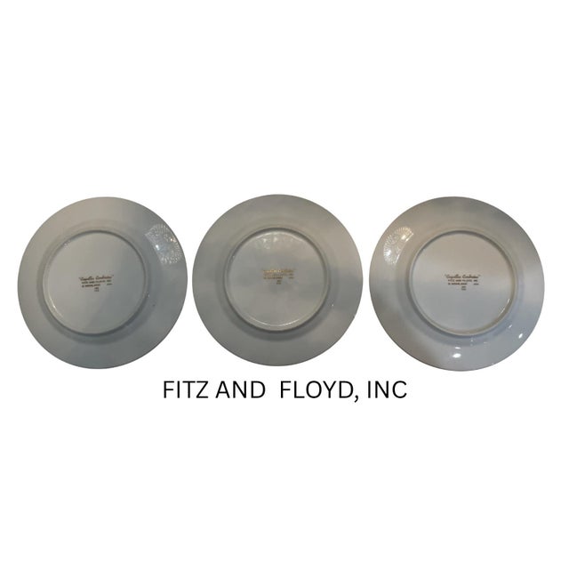 Fitz & Floyd Shell Motif Plates – Set of 3 Gold Rim Coastal Elegance Coquilles Combinées Add a touch of coastal...