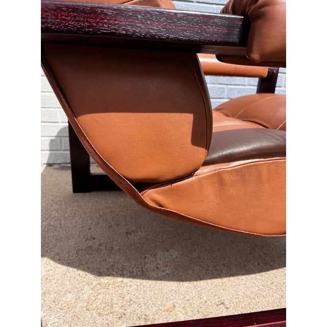 Percival Lafer Brazilian Rosewood & Leather Lounge Chair, Circa 1960s For Sale - Image 9 of 16
