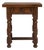 1970s French Chestnut Brown Oak Side Table with Single Drawer For Sale