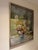 Large 49" Mid-Century Modern Floral Still Life Oil Painting by Ilona Wellman For Sale In Los Angeles - Image 6 of 12