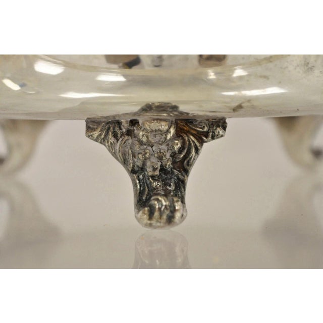 Silver Vintage Victorian Silver Plated Covered Vegetable Serving Dish Platter Bowl For Sale - Image 8 of 10