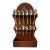 Vintage Federal Eagle Wood Spoon Rack W/12 Silver Plate Collectible President Spoons For Sale