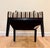 Black Eight Designmaster "Miami Host" Dining Chairs in Duralee Velvet Stripe For Sale - Image 8 of 9