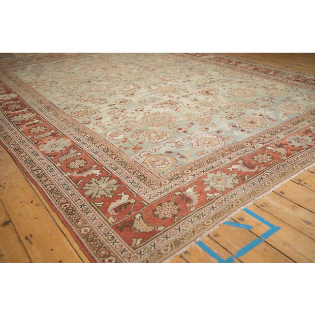 Vintage Distressed Mahal Carpet - 8'10" X 11'8" For Sale - Image 9 of 12