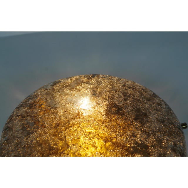 Brass and Murano Glass Flush Mount from Hillebrand Lighting, 1970s For Sale - Image 9 of 10