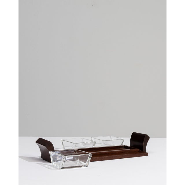 1930s France Art Deco Brown Wood Tray For Sale - Image 15 of 15
