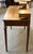 Brown Walnut Writing Desk With Drawers and Wicker Accents With Complimentary Matching Wooden Wicker Chair For Sale - Image 8 of 13