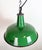 Metal Industrial Green Enamel Factory Pendant Lamp from Revo, 1950s For Sale - Image 7 of 18