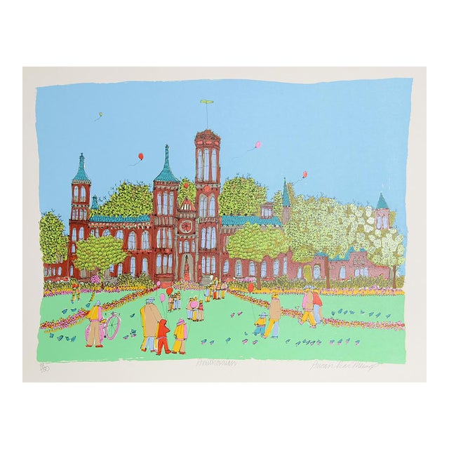 Smithsonian, Signed Screenprint by Susan Pear Meisel For Sale