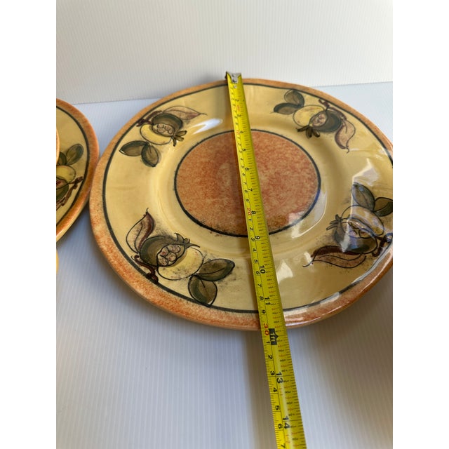 Hand Painted Five(5) Pieces Dinnerware Set for Two(2) "Pomegranate" by Arte Italica Made in Italy(10 Pc Set) For Sale In New York - Image 6 of 18