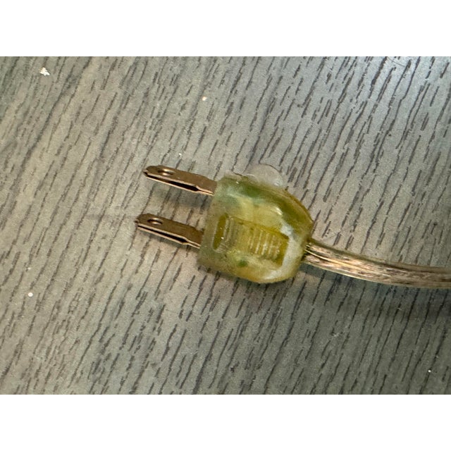 Large Vintage Brass-Tone Aluminum Leaf Wall Sconce, Sculptural Botanical Wall Lamp, Mid-Century Style For Sale - Image 11 of 11