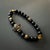 Bronze Black Vibe Onyx Stone Beaded Gladiator Bracelet For Sale - Image 8 of 9