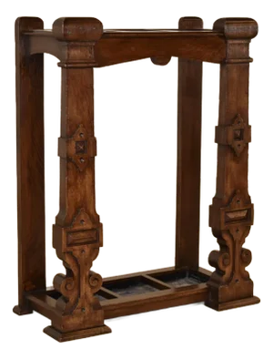 19th Century English Oak Umbrella or Cane Stand