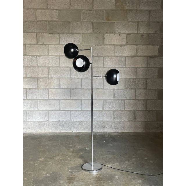 Koch & Lowy 1970’s Koch and Lowy Three Arm Mid Century Modern Floor Lamp, Unmarked For Sale - Image 4 of 13