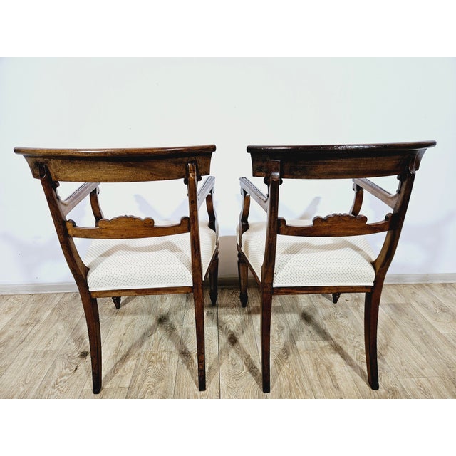 Biedermeier Study Armchairs, 19th Century, Set of 2 For Sale - Image 15 of 18