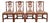 Henredon Georgian Carved Mahogany Dining Chairs, Set of Four For Sale