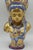 Ceramic Edoardo Tasca Capodimonte Italy Porcelain Buddhist Deity Bust 24k Gold 13" LTD For Sale - Image 7 of 8