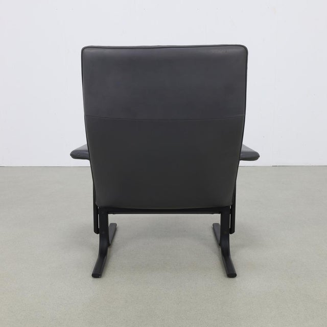 Hans Eichenberger DS 2030 Lounge Chair in Leather by Hans Eichenberger for de Sede, 1980s For Sale - Image 4 of 12