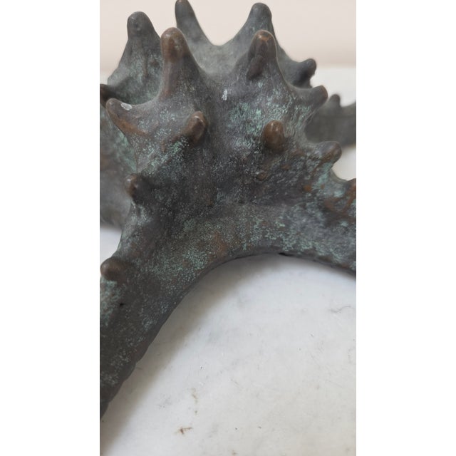 Metal Late 20th Century Maitland-Smith Verdigris-Finish Starfish Sculpture For Sale - Image 7 of 16